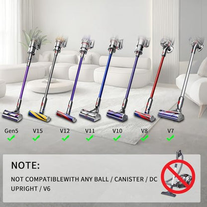 6 Replacement Attachment Kit for Dyson V15/V15s/V9/V8/V11/V12/V10/V7/Gen5 Cordless Vacuums Cleaner | Quick Release Spare Part for Home and Car Cleaning | Accessory Tool Set with Extension Hose