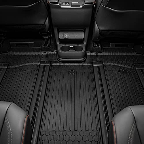 3W Floor Mat for Toyota Sienna 2021-2026 (Only for 7 Seat), TPE All Weather Custom Fit Floor Liner for Toyota Sienna 2nd and 3rd Row Car Liners(Not Fit 2025 2026 Platinum Edition) - style: 1. Sienna 7 S|21-26|2-3Floor Mats