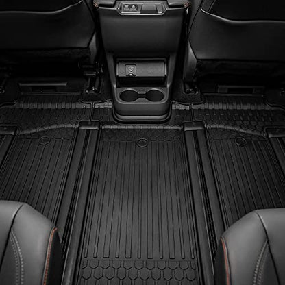 3W Floor Mat for Toyota Sienna 2021-2026 (Only for 7 Seat), TPE All Weather Custom Fit Floor Liner for Toyota Sienna 2nd and 3rd Row Car Liners(Not Fit 2025 2026 Platinum Edition) - style: 1. Sienna 7 S|21-26|2-3Floor Mats