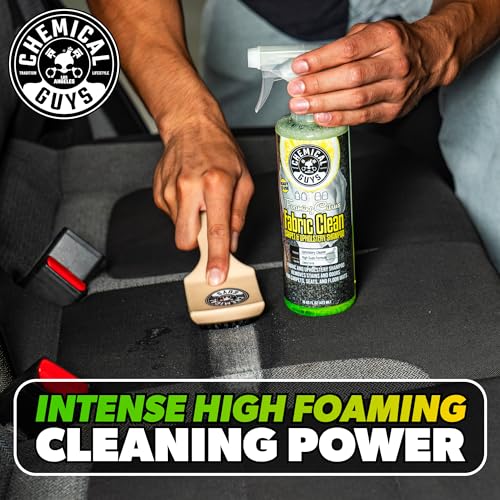Chemical Guys Foaming Citrus Fabric Clean Carpet & Upholstery Cleaner, Ready to Use, Sprayable (for Carpets, Seats & Floor Mats), Safe for Cars, Home, Office, & More, 32 fl oz, Citrus Scent - size: 32 Fl Oz (Pack of 1)