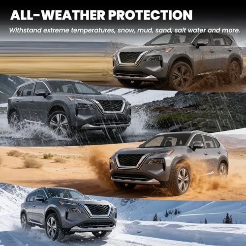 LASFIT Floor Mats & Backrest Mats & Cargo Mat for Nissan Rogue 2026 2025 2024 2023 2022 2021 (Not Fit Rogue Sport), All Weather TPE Custom Fit Floor Liners Car Mats Accessoires, Black - size: 1)For Nissan Rogue | 2021-2026 | Full
