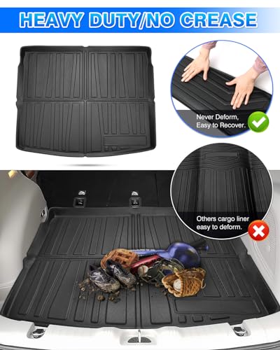 Cargo Liner for Jeep Compass 2017-2025 All Weather Trunk Mat for Compass Accessories Cargo Mat TPE Heavy Duty Anti-Slip - size: 6)Jeep Compass【2017-2025】