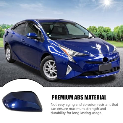 Left Driver Side Car Mirror Cap Cover Compatible with Toyota Prius 2016 2017 2018 2019 2020 2021, Direct Replacement, 87945-47060, Blue - color: blue, size: Left