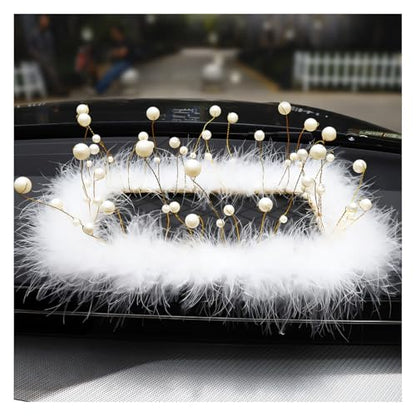 Car Dashboard Anti-Slip Mat, Pearl Feather Auto Dash Phone Hold Sticky Pad, 9.84'' × 5.51'' Vehicle Strong Gripping Mat for Keychains, Sun Glasses and Electronic Devices (Rectangular) - color: Rectangular