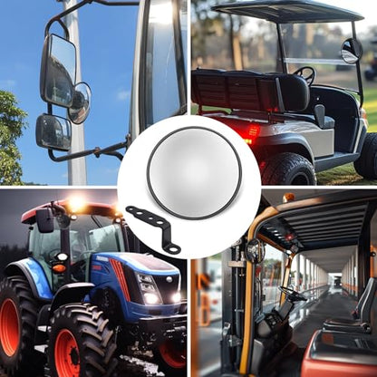 Convex Mirror for Truck with Bracket, Truck Blind Spot Mirrors Universal 360° Adjustable Round Spot Mirrors for Trucks Off-road Replacement (1Pcs, 6.7inch)