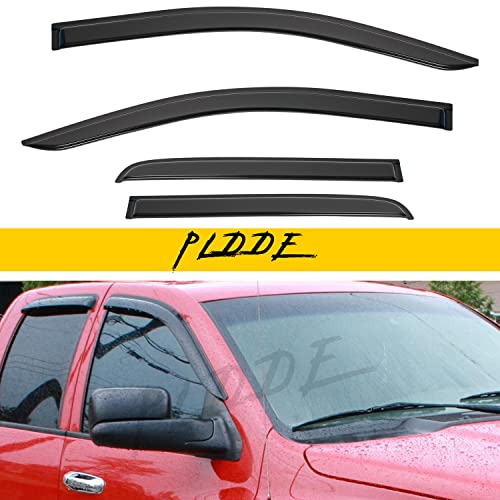Window Visor Rain Guards Compatible with 2015-2020 Colorado/GMC Canyon Crew Cab with 4 Full Size Doors Window Wind Deflectors Vent Visors Shades for Truck Accessories Tape-On(No-Drill) - size: for 2015-2020 Colorado/GMC Crew Cab