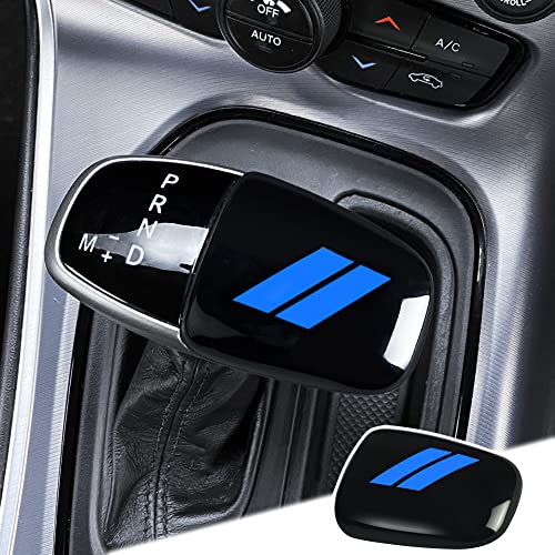 auovo Gear Shift Knob Trim for Dodge Charger Accessories 2015-2023 Challenger 2015-2024 / Durango 2016-2026 ABS Interior Decoration Gear Shifter Cover (Light Blue) - color: Light Blue