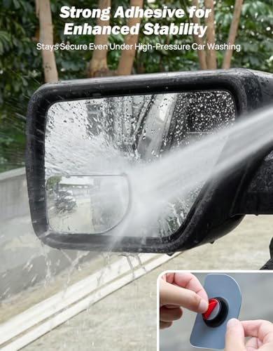 JOYTUTUS Blind Spot Mirror 2 Pack HD Frameless Convex Glass for Wide Angle View and Safer Lane Changing Compatible with Cars SUVs Trucks RVs Easy Stick On & Long Lasting Durability