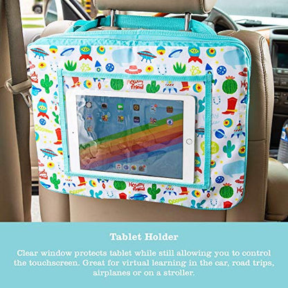 J.L. Childress Disney Baby 3-IN-1 Kids Travel Tray & Tablet Holder - Car Seat Lap Tray Desk for Toddlers, Road Trip Essentials, Car Seat Activity Table, Travel Accessories - Toy Story - style: Toy Story