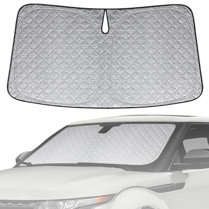6 Layers Custom Fit Windshield Sun Shade for 2017-2024 Equinox, Foldable Car Sunshade with Storage Bag, Heat Reflective & UV Protection - size: 2017-2024 Chevrolet Equinox