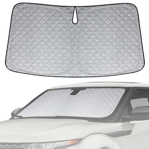 6 Layers Custom Fit Windshield Sun Shade for 2017-2024 Equinox, Foldable Car Sunshade with Storage Bag, Heat Reflective & UV Protection - size: 2017-2024 Chevrolet Equinox