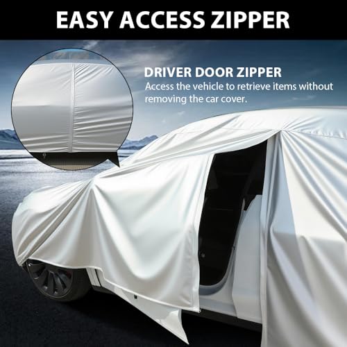 Heavy-Duty SUV Car Cover Waterproof All Weather for Universal SUV, Outdoor Rain Sun Snow UV Protection, Indoor Dust and Scratch Resistant YL (187 * 75 * 69 inch)