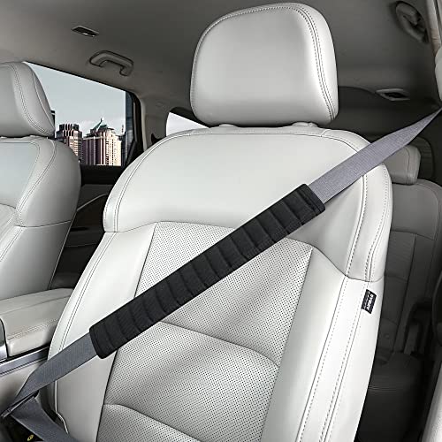 HighnessHwoo Car Seatbelt Covers Cushion Shoulder Pads Protector Sleeve for Adults, Auto Extra Long Seat Belt Strap Cover Decorations for Women, Kids, Honda, Trucks Accessories, 1pc, 15.5in, Black - color: Black, size: 15.5in - 1pc