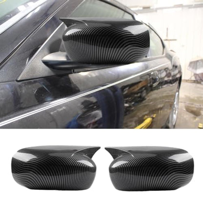 XITER 2pcs Rear View Side Mirror Cover Side Mirror Cap for Dodge Charger 2006 2007 2008 2009 2010,Carbon Fiber - color: Carbon Fiber