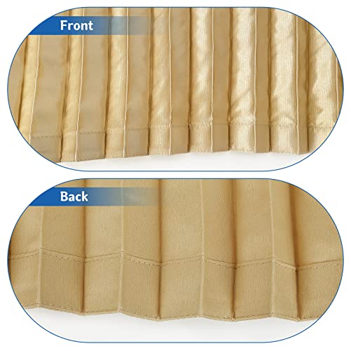 ZATOOTO Car Side Window Sun Shade - 2 Pcs Beige Magnetic Privacy Sunshades - Curtain Keeps Cooler Screen for Baby Sleeping - color: Beige Faux Silk Louvered–Rear 2PCS