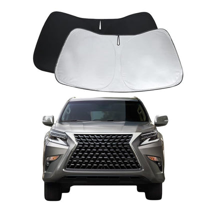 GX460 GX400 GX470 Custom Windshield Sun Shade for GX460 GX400 GX470 2002-2025 Front Window Sunshade Sun Visor 240T Shade Blocks UV Rays Car Accessories - size: RAM 1500 2019-2025