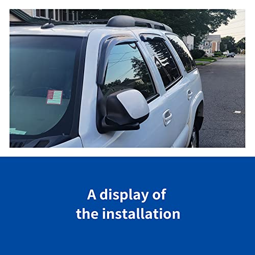 Window Visor Rain Guards Compatible with 2001-2006 Acura MDX Smoke 4pc 94759 - size: For 2001-2006 MDX