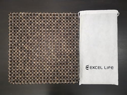 Natural Wood Beaded Seat Cover Pad Mat Comfy Cool Summer Massage Seat Cushion (Square Large) for Truck,RV,Pickup,Big Office Chair only - size: All-Purpose XL (21.65" Square)