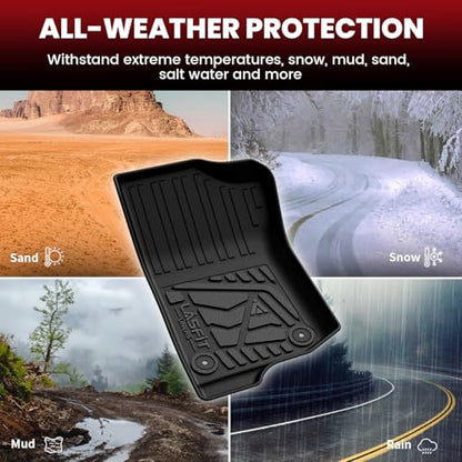 LASFIT Floor Mats for Jeep Wrangler Unlimited 4XE 2021-2025 4 Door Without Subwoofer, Plug-in Hybrid EV-Gas (PHEV), All Weather Car Mats Floor Liners Cargo Liner Seatback Cargo Mat Black - style: Wrangler 4XE Set 21-25