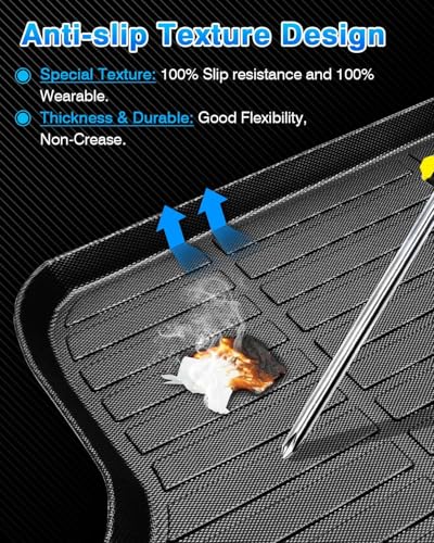 Cartist Cargo Liner Custom Fit for HR-V HRV 2016-2022 (Only AWD Models) All Weather Rear Trunk Mat High Side Waterproof Black TPE - size: 1)honda Hr-v Hrv (Only Awd Models)【2016-2022】