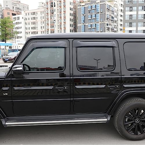 Car Side Window Vent Visor Deflectors Rain Guards 4-Piece Set for Mercedes Benz G-Class W464 G63 AMG G550 G500 2019-2026 Car Accessories