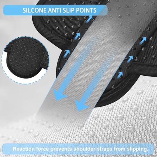 ZINZ 2-Pack Universal Shoulder Pad with Ultra Thick Cushion for Bag Luggage Bag Crossbody, Plus Long & Anti-Slip & Breathable,Drak Grey - color: Drak Grey