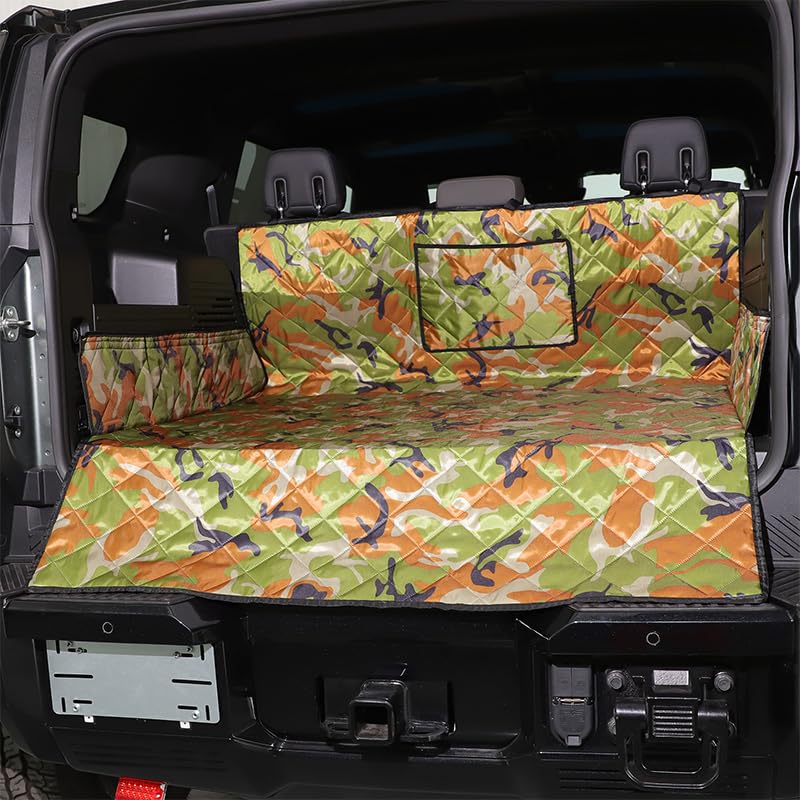 All-Protection Cargo Mat Liner for Hummer EV Accessories Rear Trunk Cargo Liner Floor Mat Cargo Liner for Dogs for Hummer EV SUV 2024 2025+ Heavy Duty 3D Waterproof Protect (Camouflage) - style: Camouflage