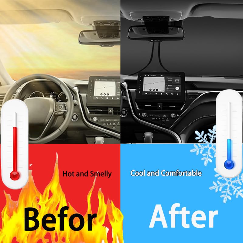 K5 Custom Windshield Sun Shade for K5 2021 2022 2023 2024 Front Window Sunshade Sun Visor 240T Shade Blocks UV Rays Car Accessories - size: K5 2021-2024