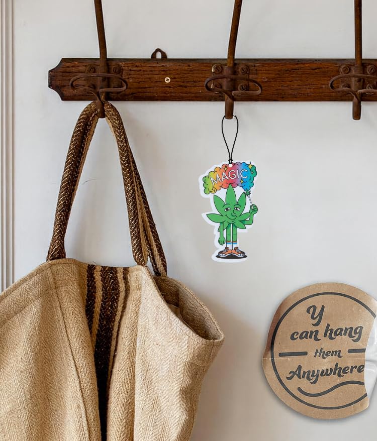 Funny Naughty Unique Car Air Fresheners Scented With Premium Oils By Fresh Fresheners (Magic Marijuana) - color: Magic Marijuana