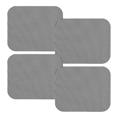 4PCS Car Side Window Sunshade - Reusable Washable Static Cling Film Car Window Shade Sticker Block UV Rays & Heat Glare - Vehicle Window Film Shade Privacy Protector for Most Cars (Black)