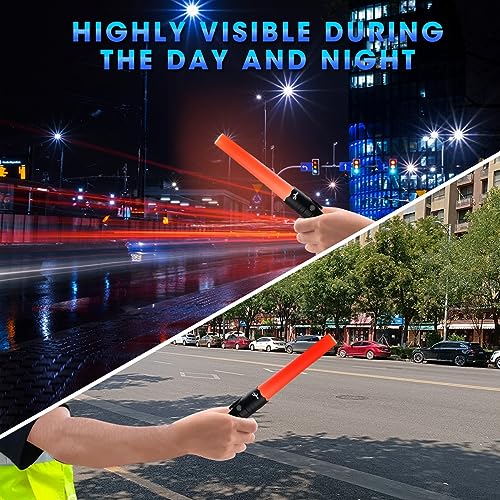 Small Safety Wand Flashlight for Traffic,Car,Emergency | Cigarette Lighter & USB C Rechargeable Torch with Seat Belt Cutter - color: Black
