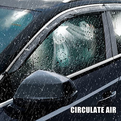 Window Visors Rain Guards Deflector 4 Piece Set Designed for 2013-2018 Nissan Altima 94861 - size: 2013-2018 Nissan Altima