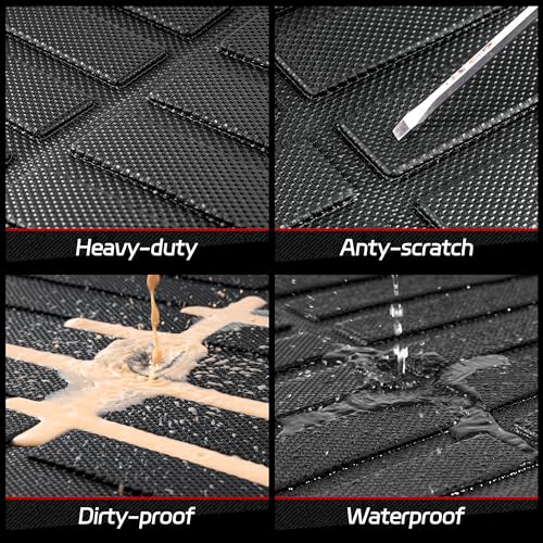 Cargo Liner Compatible with Volkswagen VW Tiguan 5 Passenger 2018-2024 Cargo Mat, All Weather Protection Trunk Liner Rear Trunk mat ，Black - style: 25)Volkswagen Tiguan 5 Passenger 2018-2024