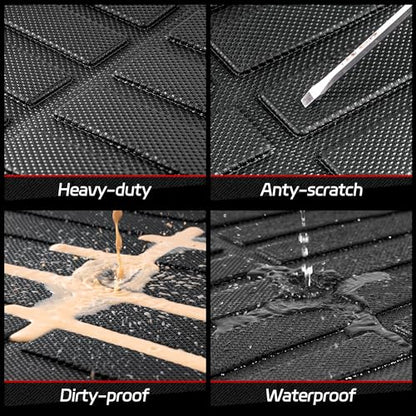Cargo Liner Compatible with Volkswagen VW Tiguan 5 Passenger 2018-2024 Cargo Mat, All Weather Protection Trunk Liner Rear Trunk mat ，Black - style: 25)Volkswagen Tiguan 5 Passenger 2018-2024