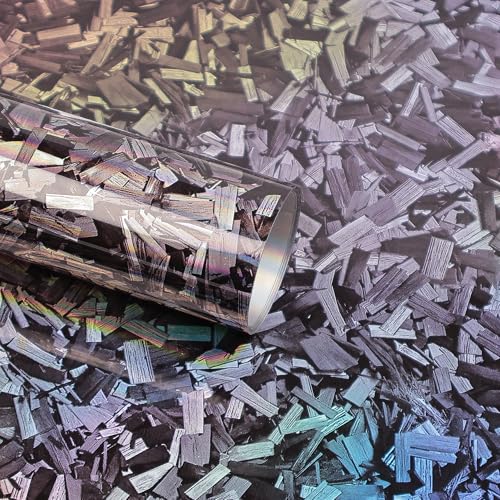 Lypumso Holographic Forged Carbon Fiber Vinyl Wraps, Silver Rainbow Laser Vinyl Wraps for Cars, High Gloss Exterior Interior Decorative Film, Premium DIY Cast Film Self-Adhesive Stickers 1ft x 10ft - color: Holographic Silver, size: 1ft x 10ft