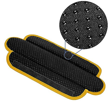 ZINZ Ultra Thick & Breathable Universal Shoulder Pad Cushion for Bag - Long & Comfort - color: Black&yellow