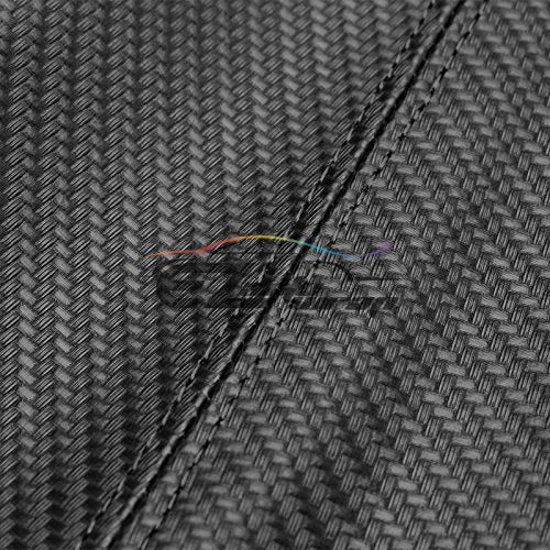 EZAUTO WRAP Universal Shift Knob Shifter Boot Cover Carbon Fiber Style Black with Black Stitches PVC Leather MT at Sport PVC Leather - color: Carbon Fiber With Black Stitches