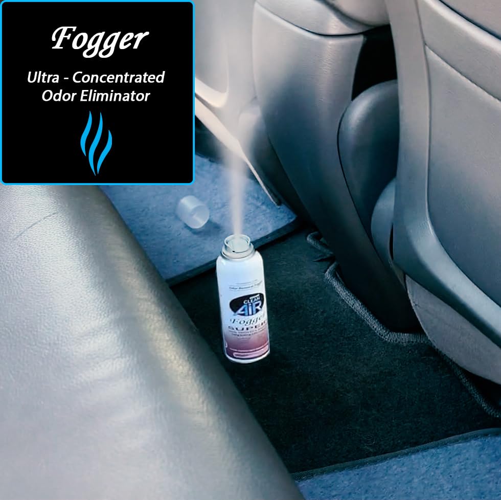 DWD2 Clean Air Odor Removal Fogger Super Plus – Enzyme-Based Interior Odor Control for Cars, Homes & Enclosed Spaces, Plant-Based, Non-Toxic, Powerful Formula for Air Freshening