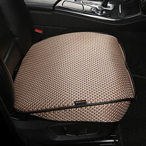 Auto Newer Breathable Universal Four Seasons Car Seat Covers，Luxury Car Seat Cushion ，Protectors for Front Seat Bottoms,Compatible with 95% Vehicles， Fit for Cars Truck SUV (Gold Beige,1PCS) - color: Gold Beige-1PCS