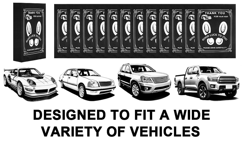 50-Pack Black Disposable Car Floor Mats 19.6x15.7 Inch Heavy-Duty Automotive Protectors for Car Wash & Detailing - Universal Fit Portable Vehicle Foot Pads (Fits SUV/Truck/Sedan)