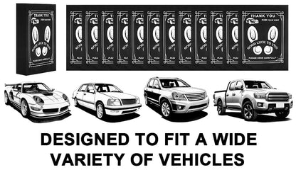50-Pack Black Disposable Car Floor Mats 19.6x15.7 Inch Heavy-Duty Automotive Protectors for Car Wash & Detailing - Universal Fit Portable Vehicle Foot Pads (Fits SUV/Truck/Sedan)