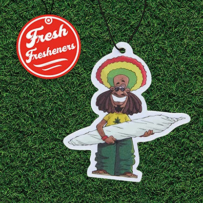 Funny Naughty Unique Car Air Fresheners Scented With Premium Oils By Fresh Fresheners (Rastaman) - color: Rastaman