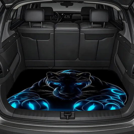 Universal Car Trunk Mat 29" x 39", Cheetah Elements Print All Weather Durable Cargo Mat Protector for SUV, Truck, Van | Stylish Cargo Liner Cover Leopard Print Car Accessories - color: Cheetah Elements