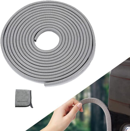 Winunite 65.6ft(20m) Car Door Edge Guards Light Gray– Fits Most Vehicles, No Glue, U-Shaped, Built-in Metal Clips, Scratch and Chip Resistant – Reduces Dings in Parking Lots - color: gray, size: 65-3/5Ft