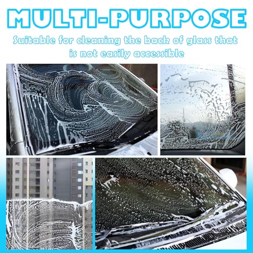 Magnetic Car Windshield Cleaner Tool with Rope,Double-Sided Magnetic Window Cleaner Tool for Outside and Inside Car Window Cleaning Tool,Multi-Purpose Inside Windshield Cleaning Tool