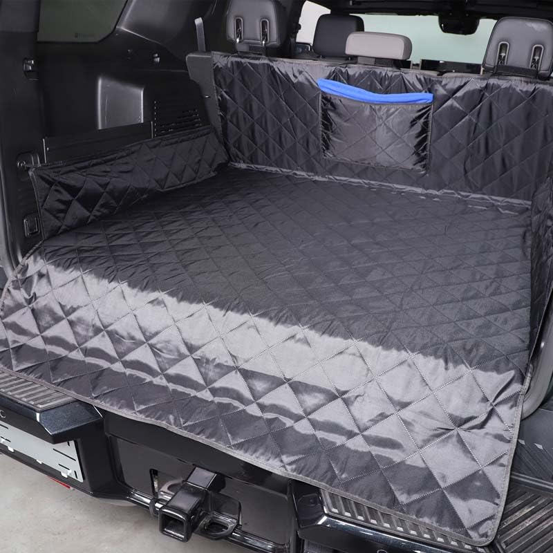 Cargo Mat Liner for Hummer EV Accessories All Weather Rear Trunk Floor Mat Protection for 2024 2025 2026 Hummer EV SUV Cargo Liner for Dogs Heavy Duty 3D Nonslip Waterproof (SUV/A) - style: Style A