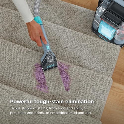 Shark StainStriker Portable Carpet Upholstery & Area Rug Cleaner, Stain & Odor Remover, Perfect for Car Interiors, Nordic Blue, PX202BRN - style: StainStriker + Chemical & Tool
