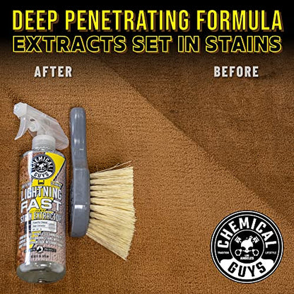 Chemical Guys Lightning Fast Carpet and Upholstery Stain Extractor - Chemical Guys Carpet Cleaner, Great for Fabric, Upholstery, Cars, Home, Office, Furniture, and More, Fresh Scent - 16 oz - size: 16 Fl Oz (Pack of 1)