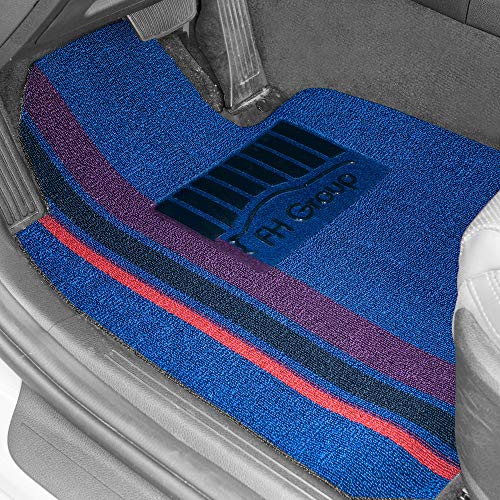 FH Group Car Floor Mats - DIY Ultra Waterproof Trimmable Non-Slip Vinyl Floor Mats, Blue - color: BLUE
