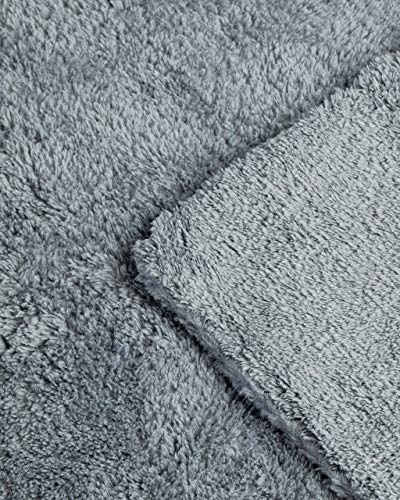 Adam's Borderless Grey Microfiber Towel (12pk) - Premium Ultra Soft Car Detailng Towel Cloths, 480gsm - Safe for Car Wash, Home Cleaning & Pet Drying Cloths (16 Inch x 16 Inch) - size: Pack of 12